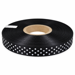 Fita de Cetim 10Mm x 1Mt Estampa Bolinha Para Decoração Presente Lembrancinha Artesanato
