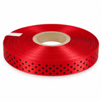 Fita de Cetim 10Mm x 1Mt Estampa Bolinha Para Decoração Presente Lembrancinha Artesanato