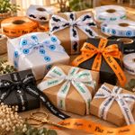 Fita de Cetim Estampada 10mm x 1mt para Presente Acabamento Lembrancinha Artesanato