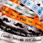 Fita de Cetim Estampada 10mm x 1mt para Presente Acabamento Lembrancinha Artesanato