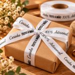 Fita de Cetim Estampada 10mm x 1mt para Presente Acabamento Lembrancinha Artesanato