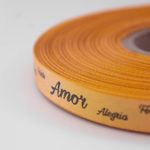 Fita de Cetim Estampada 10mm x 1mt para Presente Acabamento Lembrancinha Artesanato