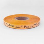 Fita de Cetim Estampada 10mm x 1mt para Presente Acabamento Lembrancinha Artesanato