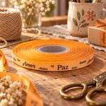 Fita de Cetim Estampada 10mm x 1mt para Presente Acabamento Lembrancinha Artesanato