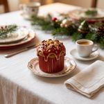 Molde de Silicone Mini Panetone de Chocolate para Decoração Lembrancinha Vela Artesanato