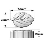 Molde de Silicone Folha de Roseira 2 Cavidades Decoração Lembrancinha Vela Artesanato Sabonete