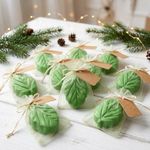 Molde de Silicone Folha de Roseira 2 Cavidades Decoração Lembrancinha Vela Artesanato Sabonete
