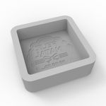 Molde de Silicone Barra Feliz Natal Mod.3 para Decoração Lembrancinha Sabonete Vela Artesanato