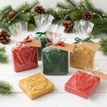 Molde de Silicone Barra Feliz Natal Mod.3 para Decoração Lembrancinha Sabonete Vela Artesanato
