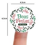 Etiqueta Adesiva Natalina Natal para Sabonete Artesanal Decoração Lembrancinha Artesanato - 10 Unidades Diversos Modelos