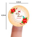 Etiqueta Adesiva Natalina Natal para Sabonete Artesanal Decoração Lembrancinha Artesanato - 10 Unidades Diversos Modelos