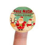 Etiqueta Adesiva Natalina Natal para Sabonete Artesanal Decoração Lembrancinha Artesanato - 10 Unidades Diversos Modelos