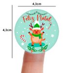 Etiqueta Adesiva Natalina Natal para Sabonete Artesanal Decoração Lembrancinha Artesanato - 10 Unidades Diversos Modelos