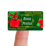Etiqueta Adesiva Natalina Natal para Sabonete Artesanal Decoração Lembrancinha Artesanato - 10 Unidades Diversos Modelos