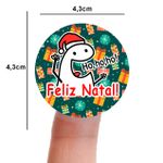 Etiqueta Adesiva Flork Natal para Sabonete Artesanal Decoração Lembrancinha Artesanato - 10 Unidades 4,3x4,3cm