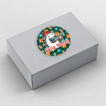 Etiqueta Adesiva Flork Natal para Sabonete Artesanal Decoração Lembrancinha Artesanato - 10 Unidades 4,3x4,3cm