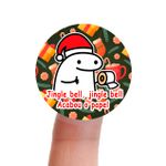 Etiqueta Adesiva Flork Natal para Sabonete Artesanal Decoração Lembrancinha Artesanato - 10 Unidades 4,3x4,3cm