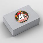 Etiqueta Adesiva Flork Natal para Sabonete Artesanal Decoração Lembrancinha Artesanato - 10 Unidades 4,3x4,3cm