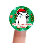 Etiqueta Adesiva Flork Natal para Sabonete Artesanal Decoração Lembrancinha Artesanato - 10 Unidades 4,3x4,3cm