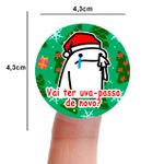 Etiqueta Adesiva Flork Natal para Sabonete Artesanal Decoração Lembrancinha Artesanato - 10 Unidades 4,3x4,3cm