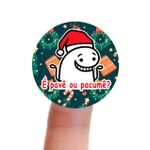 Etiqueta Adesiva Flork Natal para Sabonete Artesanal Decoração Lembrancinha Artesanato - 10 Unidades 4,3x4,3cm
