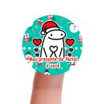 Etiqueta Adesiva Flork Natal para Sabonete Artesanal Decoração Lembrancinha Artesanato - 10 Unidades 4,3x4,3cm