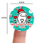 Etiqueta Adesiva Flork Natal para Sabonete Artesanal Decoração Lembrancinha Artesanato - 10 Unidades 4,3x4,3cm