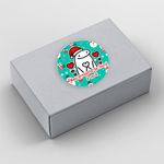 Etiqueta Adesiva Flork Natal para Sabonete Artesanal Decoração Lembrancinha Artesanato - 10 Unidades 4,3x4,3cm