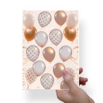 Papel Para Embalar Sabonete Offset (Sulfite) Ano Novo - 10 Unidades (14,5 X 20,5cm)