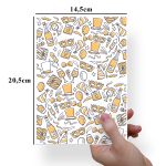 Papel Para Embalar Sabonete Offset (Sulfite) Ano Novo - 10 Unidades (14,5 X 20,5cm)