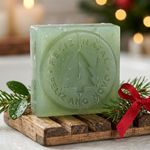Molde de Silicone Barra Mensagem Feliz Natal E Feliz Ano Novo para Sabonete Decoração Lembrancinha
