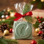 Molde de Silicone Barra Mensagem Feliz Natal E Feliz Ano Novo para Sabonete Decoração Lembrancinha