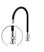 Torneira Docol 90009669057 Cozinha Mesa Galiflex Gourmet Flexível Preto