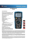 MULTIMETRO DIGITAL TRUE RMS CATIII 600V (ET-2042F) Minipa