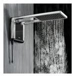 Chuveiro elétrico de parede Lorenzetti Acqua Ultra Storm preto-cromado 6.800kW 220V