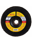 Kit Disco Flap Starrett 7x7/8 180mm Gr 40 fds180-40fc C/06 Cor Amarelo
