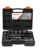 JOGO SOQUETE ESTRIADO  ENC  1/2  08A32MM 20PC ROBUST