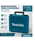 MALETA PLASTICA PARA FURADEIRA MAKITA AZUL TURQUESA  824811-7