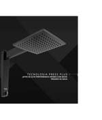 CHUVEIRO ACQUA CENTURY PRETO 220V 6800W + RESSISTÊNCIA EXTRA