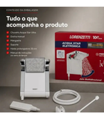 CHUVEIRO ELÉTRICO DE PAREDE LORENZETTI ACQUA ULTRA STAR BRANCO/CROMADO 7800W 220V