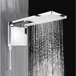 Chuveiro elétrico de parede Lorenzetti Acqua Ultra Storm branco-cromado 7800W 220V