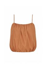 Blusa Tricoline Gigi Caramelo