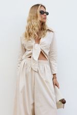 Calça Tricoline Yara Areia