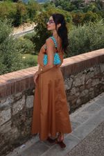 Blusa Tricoline Gigi Caramelo