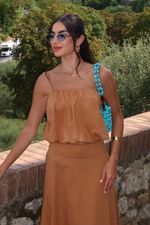 Blusa Tricoline Gigi Caramelo