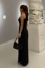 Vestido 100% Linho Monica Preto