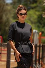 Maxi T-Shirt Maria Preto