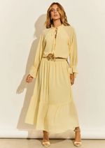 Vestido Chiffon Gabriella Amarelo