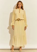 Vestido Chiffon Gabriella Amarelo