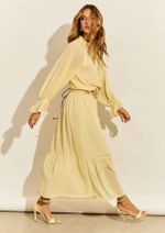 Vestido Chiffon Gabriella Amarelo